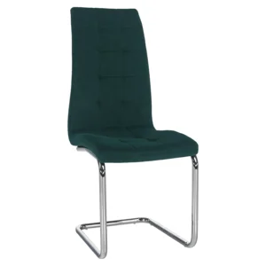 Jídelní židle SALOMA NEW – smaragd Velvet / chrom