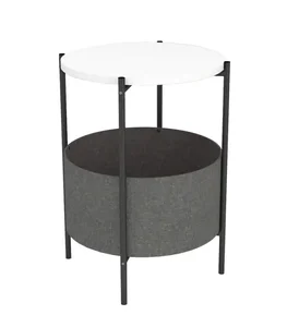 Judith kulatý odkládací stolek, bílý