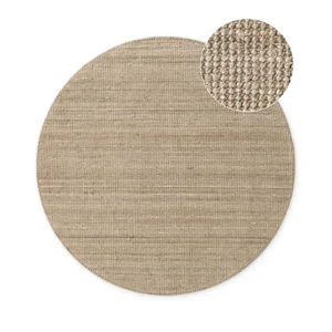 Jutový kulatý koberec Taupe 200 cm Bouclé Jaipur