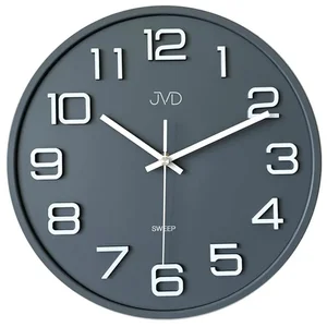 JVD Sweep Šedé Nástěnné Hodiny HX2472.1