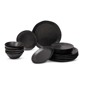 Kameninová jídelní sada 18 ks Dark Moon – Bonami Selection