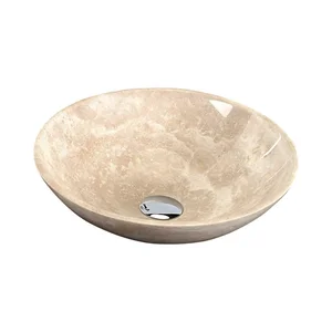 Kamenné kulaté umyvadlo 40 cm