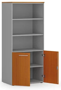 Kancelářská skříň PRIMO GRAY s nízkými dveřmi