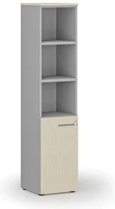 Kancelářská skříň PRIMO GRAY s uzamykatelnými dveřmi