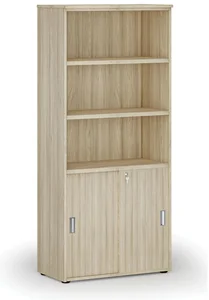 Kancelářská skříň PRIMO WOOD s posuvnými dveřmi