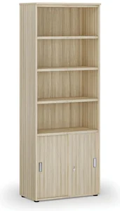 Kancelářská skříň PRIMO WOOD s zasouvacími dveřmi