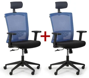 Kancelářská židle FELIX s ergonomickými funkcemi – modrá