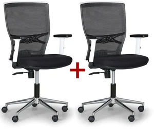 Kancelářská židle HAAG s ergonomickým designem, černá