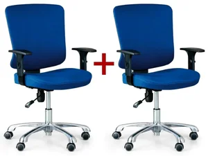 Kancelářská židle HILSCH s akcí 1+1 zdarma, modrá