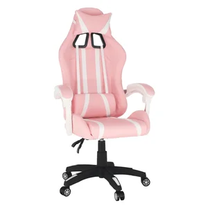 Kancelářské a herní křeslo PINKY – růžovo-bílé