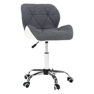 Kancelářské ergonomické křeslo BADAR bílá šedá chrom