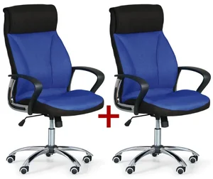 Kancelářské křeslo DERRY TEX, modrá - Akce 1+1 zdarma