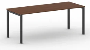 Kancelářský stůl PRIMO SQUARE – Třešeň s Černým Rámem, 200x80 cm