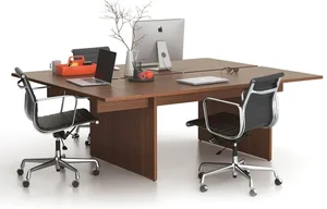Kancelářský stůl Solid s přísedou 210x165 cm ořech