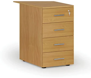 Kancelářský zásuvkový kontejner PRIMO WOOD, 4 zásuvky