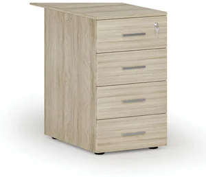 Kancelářský zásuvkový kontejner PRIMO WOOD 4 zásuvky dub přírodní
