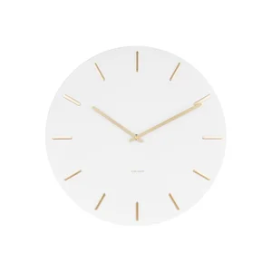 Karlsson Charm bílé nástěnné hodiny