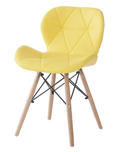 KARNE žlutá jídelní židle