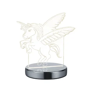 Karo LED stolní lampa Trio, stříbrná, 17 cm