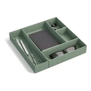 Kartonové šuplíkové organizéry Emma Paper Laminate, sada 5 ks
