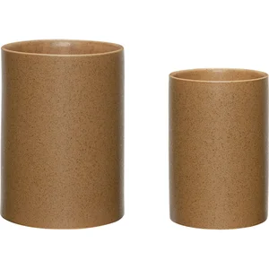 Keramické květináče Edna Hübsch – sada 2 ks (14 × 19 cm a 18 × 24 cm)