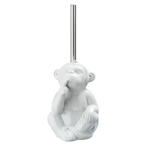 Keramický kartáč na toaletu Wenko Monkey Quiet