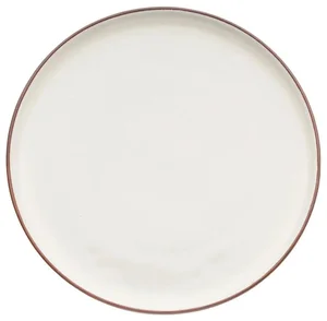 Keramický talíř Earth RAW 26,5 cm, krémově bílý