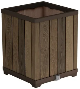 Keter Deco Square Tall Walnut květináč