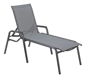 KETTLER CIRRUS Silver Line – zahradní lehátko antracit/šedá