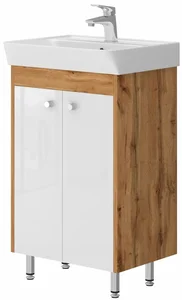 Kingsbath Lavedo Trinity Wotan Oak - Koupelnová skříňka s umyvadlem