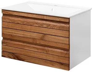 Kingsbath Lavedo Woodie II 60 koupelnová skříňka s umyvadlem