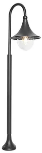 Klasická černá venkovní lampa 125 cm IP44 - Daphne