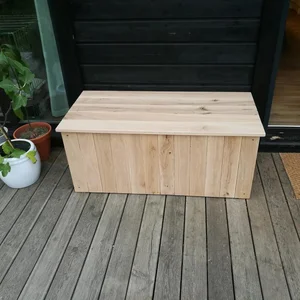 Klasická zahradní truhla na polstry 100x50x47 cm, masaranduba