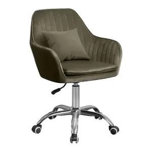 KLIAN kancelářské křeslo Taupe Velvet/chrom