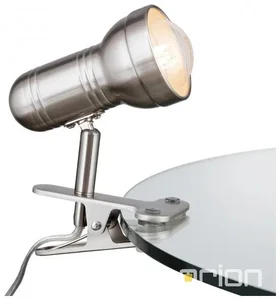 Klopová stolní lampa Wilhelm Satin nikl