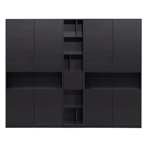 Knihovna Finca 260x210 cm, černá – WOOOD