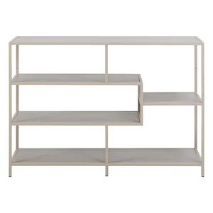 Knihovna Seaford šedá 114×78×35 cm