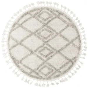 Koberec BERBER Romby 3D světlešedý