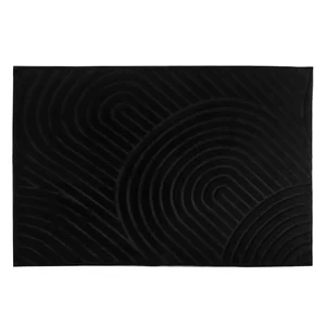 Koberec černý 75 × 100 cm – LUVRE