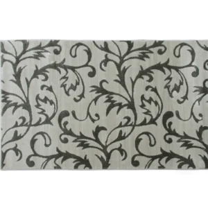 Koberec GABBY 160×235 cm – krémová se šedým vzorem