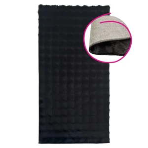 Koberec MAKON 120×180 cm – černý s bubble vzorem