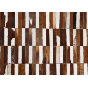 Koberec z pravé kůže Typ 5, patchwork – 201×300 cm