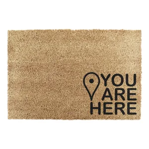 Kokosová rohožka 40x60 cm You Are Here – Artsy Doormats