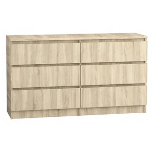 Komoda 140/6 cm dub sonoma