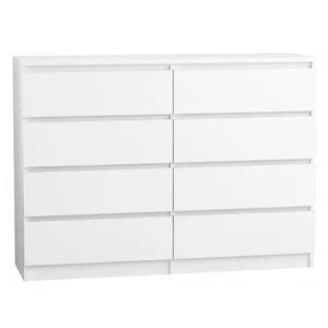 Komoda 140/8 cm bílá