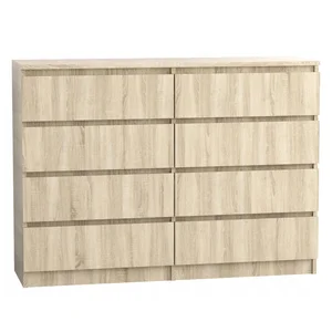 Komoda 140/8 cm dub sonoma