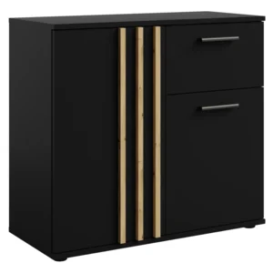 Komoda 2D1S TOLIS Typ 4 – černá/dub artisan