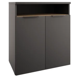 Komoda ADAPO ADP04, antracit/dub cremona