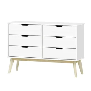 Komoda BONITO 3+3 zásuvky, bílý lak