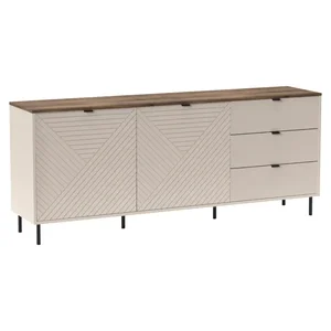 Komoda EYCO 2D3S – kašmír/dub castello